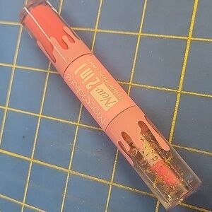 Mocmallure New 2-in-1 Lipstick & Glitter Gloss Pink New Dual End New Tube